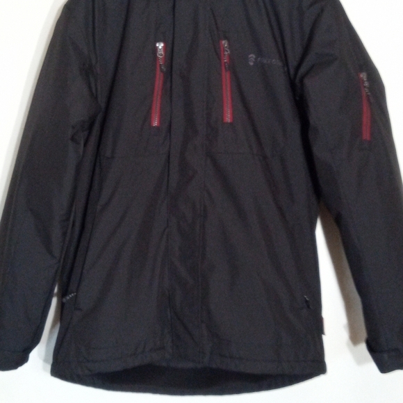 Free Country winter coat charcoal grey with removable lightweight jacket liner - Picture 2 of 15